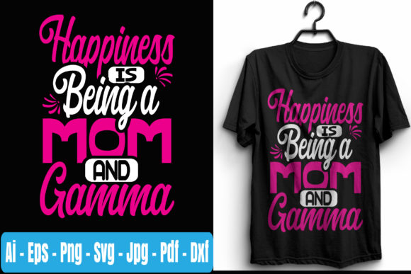Happiness is Being a Mom Graphics & Print Templates