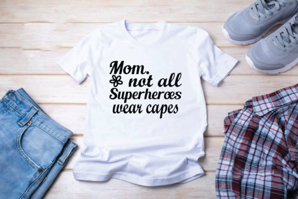 Mom Superhero Graphics for T-Shirt Designs