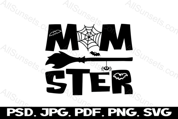Momster Halloween Mom Clipart Graphics & Logos Review